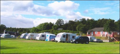 View of the caravan park